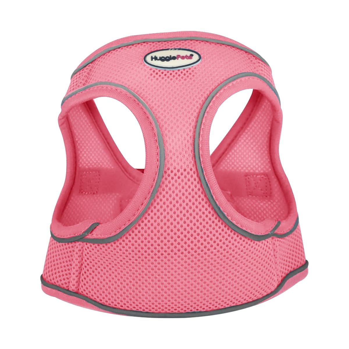 HugglePets Air Mesh Step In Dog Harness - Pink (Small - 36-44cm) Strong & Secure Lightweight & Breathable Harness for Small Dogs with Reflective Lining.