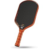 SVICX Carbon Fiber Pickleball Paddle 16mm – Professional Pickleball Paddles with Superior Control, Power & Spin – Extended Handle for Two-Handed Grip, USAPA Approved