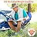 ENKEEO Camping Folding Chair Portable Moon Saucer Chair Support 330 LBS with Heavy Duty Steel Frame Comfortable Padded Round Seat for Outdoor, Picnic, Fishing, Backyard, and Indoors, Carry Bag Includethumb 1