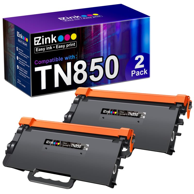 Photo 1 of E-Z Ink Compatible TN850 Toner Cartridge Replacement for Brother TN-850 TN820 TN-820 for MFC-L5800DW MFC-L5900DW MFC-L5850DW MFC-L5700DW HL-L6200DW HL-L5200DW (Black, 2 Pack)