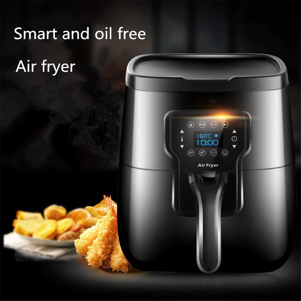 Air Fryer,Electric Hot Air Wok Large Capacity 10 Liters / 9.6 Quart 1400 Watt Air Fryer Healthy Oil-Free Cooking Automatic TimerTemperature Control