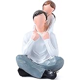 BUTILIVEEN Dad and Daughter Figurines, Gifts for Husband from Wife for Father’s Day, Christmas, Birthday, Dad Gifts from Daughter, Resin, 6 Inch