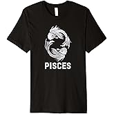 Zodiac Astrology Pisces Horoscope Birthday Graphic Premium T-Shirt
