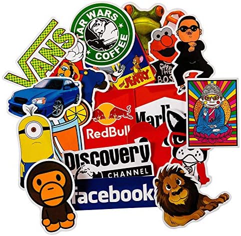 Graffiti Stickers for Water Bottles[100pcs], Cool Sticker for Laptop Computer PC Car Helmet Skateboard Luggage Bike Bumper Waterproof Vinyl Decals, Best Gift for Kids, Adult- No-Duplicate Pack