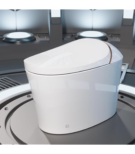 BOLINA RS70 Smart Toilet – Auto Open/Close Lid, Massage Cleaning, Heated Seat, Dual Flush, Foot Sensor, LED Display, 1.08GPF, Power Outage Flush
