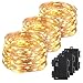 Kohree 100 Micro LEDs Christmas String Light Battery Powered on 33ft 3 Packs Long Ultra Thin String Copper Wire, Decor Rope Flexible Light with Timer and Battery Box Perfect for Weddings, Party, Xmas