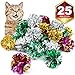 HNYYZL 25 Pack Crinkle Balls Cat Toys - Original Mylar Crinkle Balls Cat Toys（Random Color）