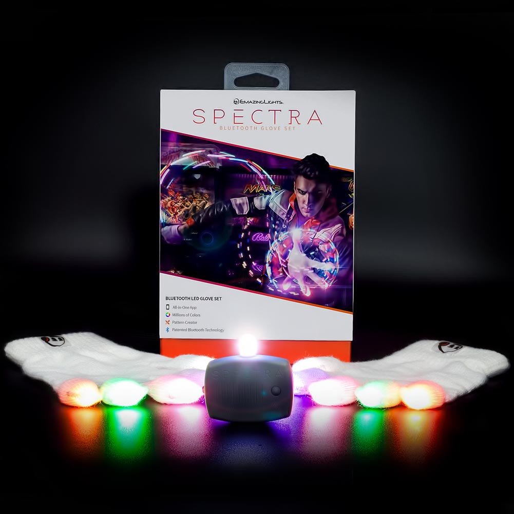 EmazingLights Elite Spectra Bluetooth Light Up LED Gloves - #1 Leader in Gloving & Light Shows