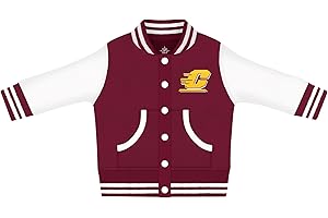 Creative Knitwear College Baby Varsity Jacket - Team Logo, Multiple Colors, for Boys & Girls, (0-24 Months)
