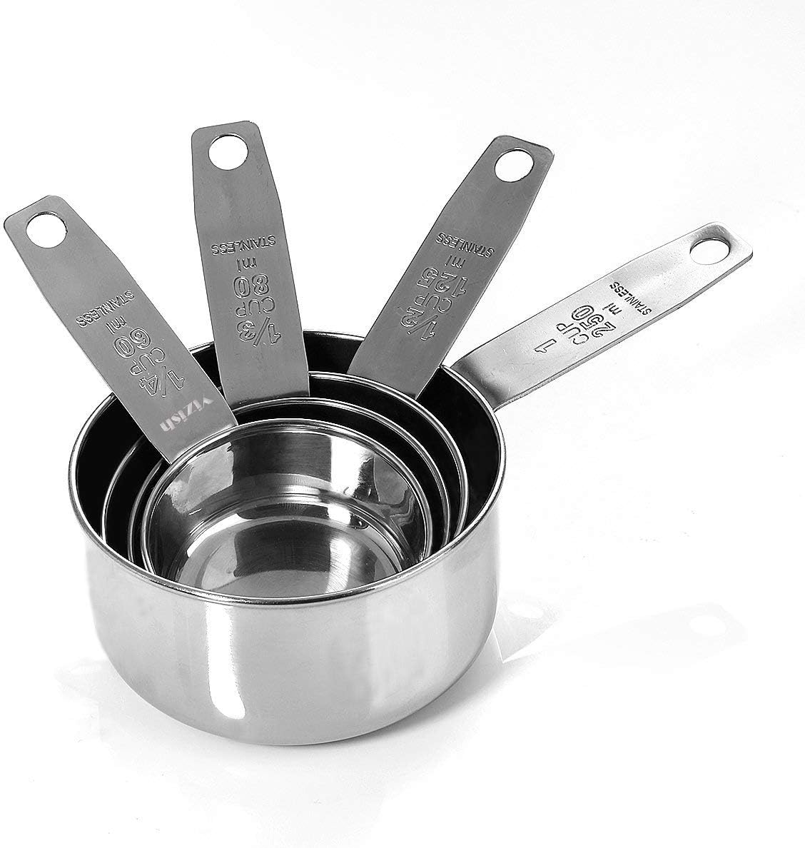Yizish Stainless Steel Measuring Cups and Spoons with Measuring Ruler - Image 5