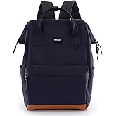 Himawari Travel School Backpack with USB Charging Port 15.6 Inch Doctor Work Bag for Women&Men College Students(124#-03#Dark Blue, Regular)