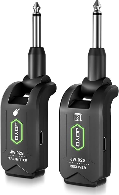 JOYO 5.8GHz Wireless Guitar System JW-02S 4 Channels 6h Battery 20m
