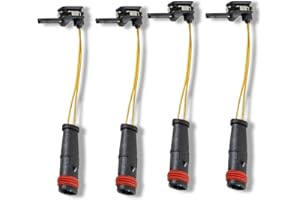DACIRTY 4 PCS Brake Pad Wear Sensor, Responsive Brake Alarm Cable, Waterproof and Heat-Resistant Replacement 2115401717 2205400617, Compatible with Mercedes-Benz E350 W211 W220 C300 C350 (Black)