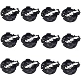 LampVPath (Pack of 12 CR2032 2025 2015 Battery Holder, Coin Cell Button Socket Holder Case, CR2032 2025 2015 Coin Cell Button Battery Holder with 2 Pin Solder Mounting Lead