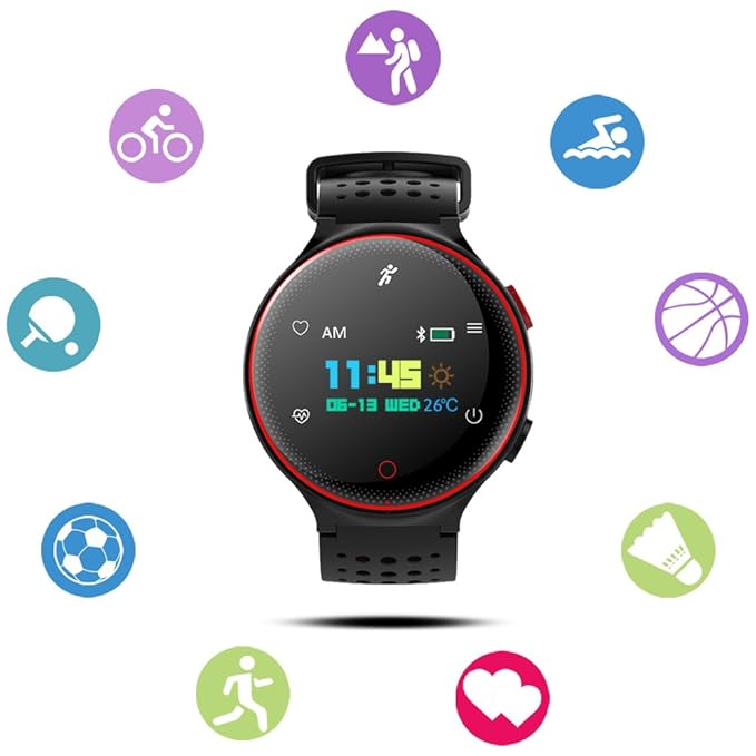 Kivors Pulsera Deportiva Inteligente Salud, IP68 Impermeable ...