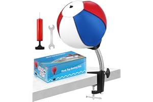 Desktop Punching Bag, Super Strong Suction Boxing Bag Speed Balls, Stress Buster with Suction Cup & Clamp for Office Table an