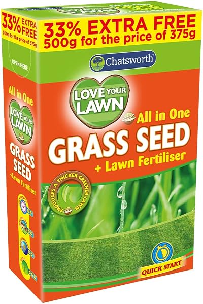 Chatsworth Love Your Lawn Grass Seed 500 g Ready To Use All In One