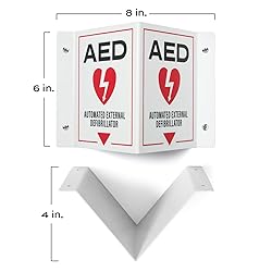 AED Wall Mount Sign | 3D Projecting Automated