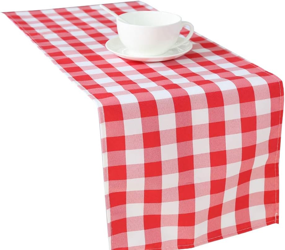Best Red Checked Table Runner