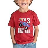 ArtJaroz Birthday Boy Shirt Toddler Boys Birthday Shirts Gifts 2nd 3rd 4th 5th 6th 7th 8th Dinosaur Short Sleeve Cotton Tee