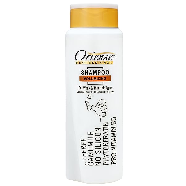 ORIENSE PROFESSIONAL VOLUMIZING SHAMPOO – CHAMOMILE & TILIA TOMENTOSA EXTRACT WITH PANTHENOL FOR FINE HAIR – SILICONE, PARABEN AND DYE-FREE 20.2 FL.OZ