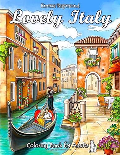 Download Lovely Italy Coloring Book for Adults PDF