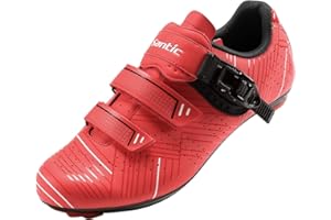 Santic Men's Cycling Shoes Road Cycling Riding Shoes Road Bike Shoes with Buckle- Roadway New