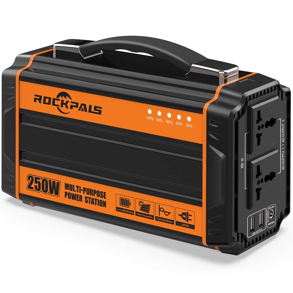 Mua Rockpals 250Watt Portable Generator Rechargeable Lithium Battery