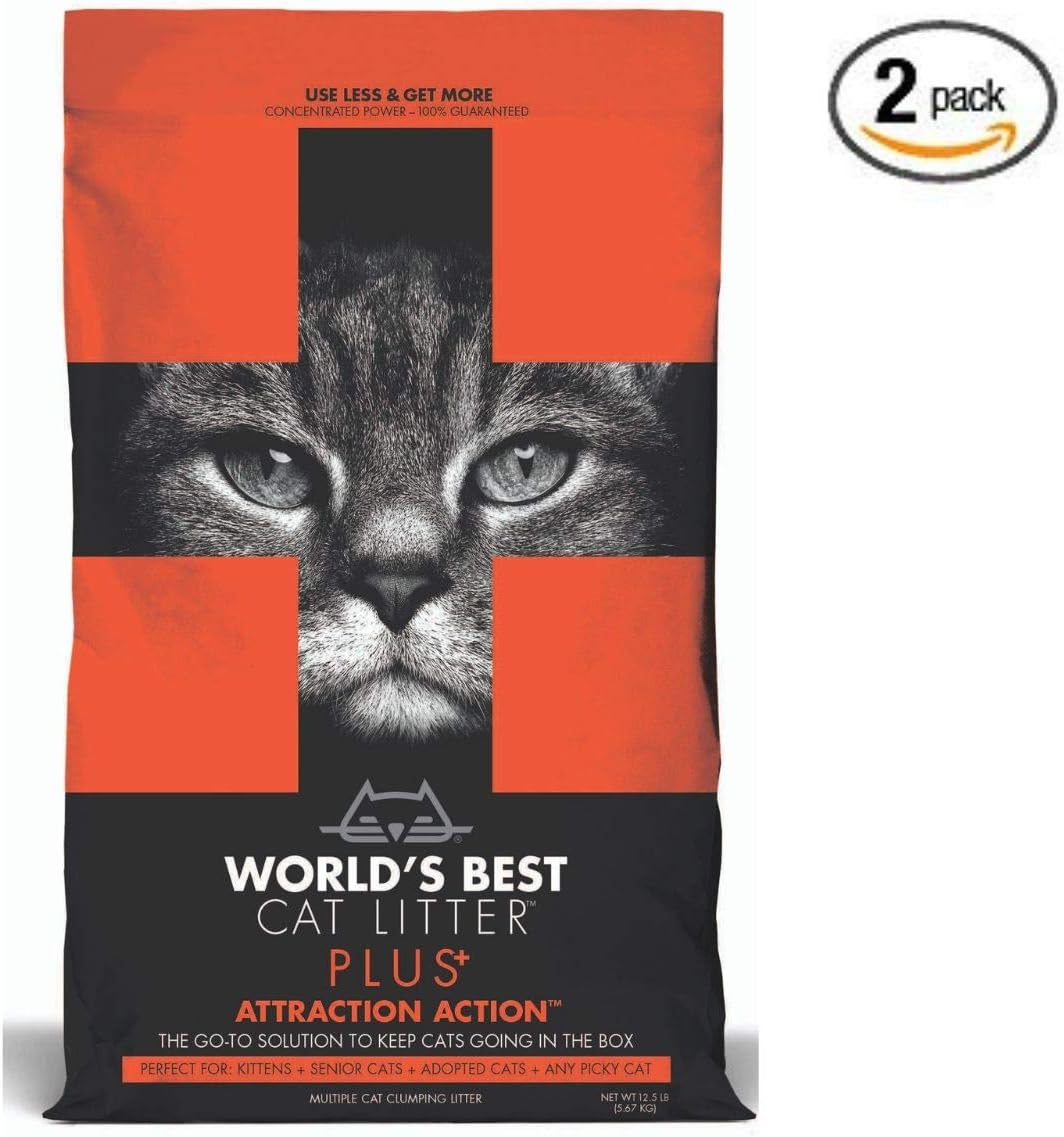 world's best cat litter plus attraction action