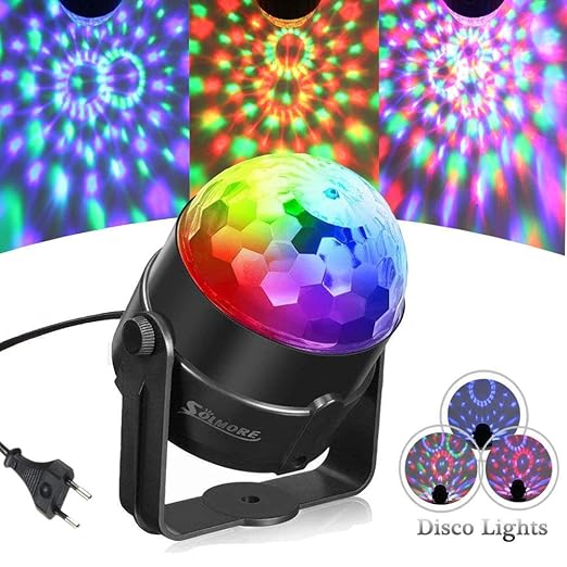SOLMORE Discokugel Led Disco Beleuchtung Lichteffekte Partylicht LED