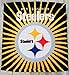 NFL Football Pittsburgh Steelers Licensed Bath and Wash Towels - 2 Piece Set