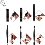 OWill Manicure Set 18pcs Nail Clippers Pedicure Kit Black Red brand view 5