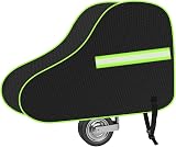 URAQT Tow Hitch Cover Universal Waterproof with Reflective Strips (Black/Green)