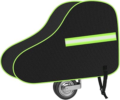 URAQT Tow Hitch Cover Universal Waterproof with Reflective Strips (Black/Green)