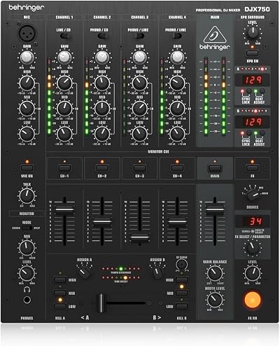 Behringer Behringer PRO MIXER DJX750 5-Channel DJ Mixer with Effects & BPM