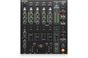 5-Channel DJ Mixer with Advanced Digital Effects and BPM Counter