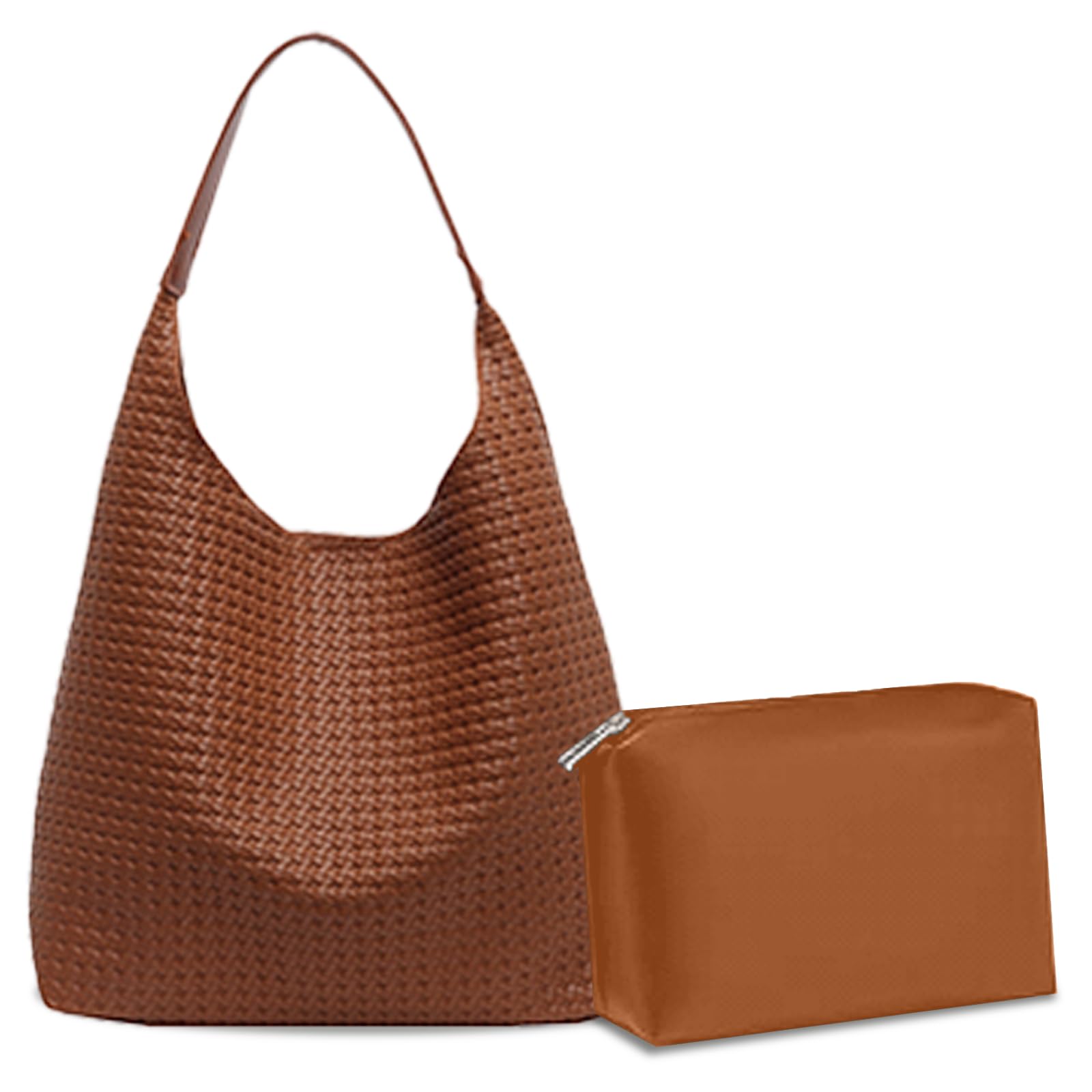 Photo 1 of 2025 Leather Tote Bag for Women Top-handle Shoulder Bag, Hobo Bags Large Capacity Soft Vegan Satchel Handbag for Women