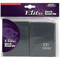 Amazon.com: BCW Elite 2 fundas brillantes para cartas, color gris ...