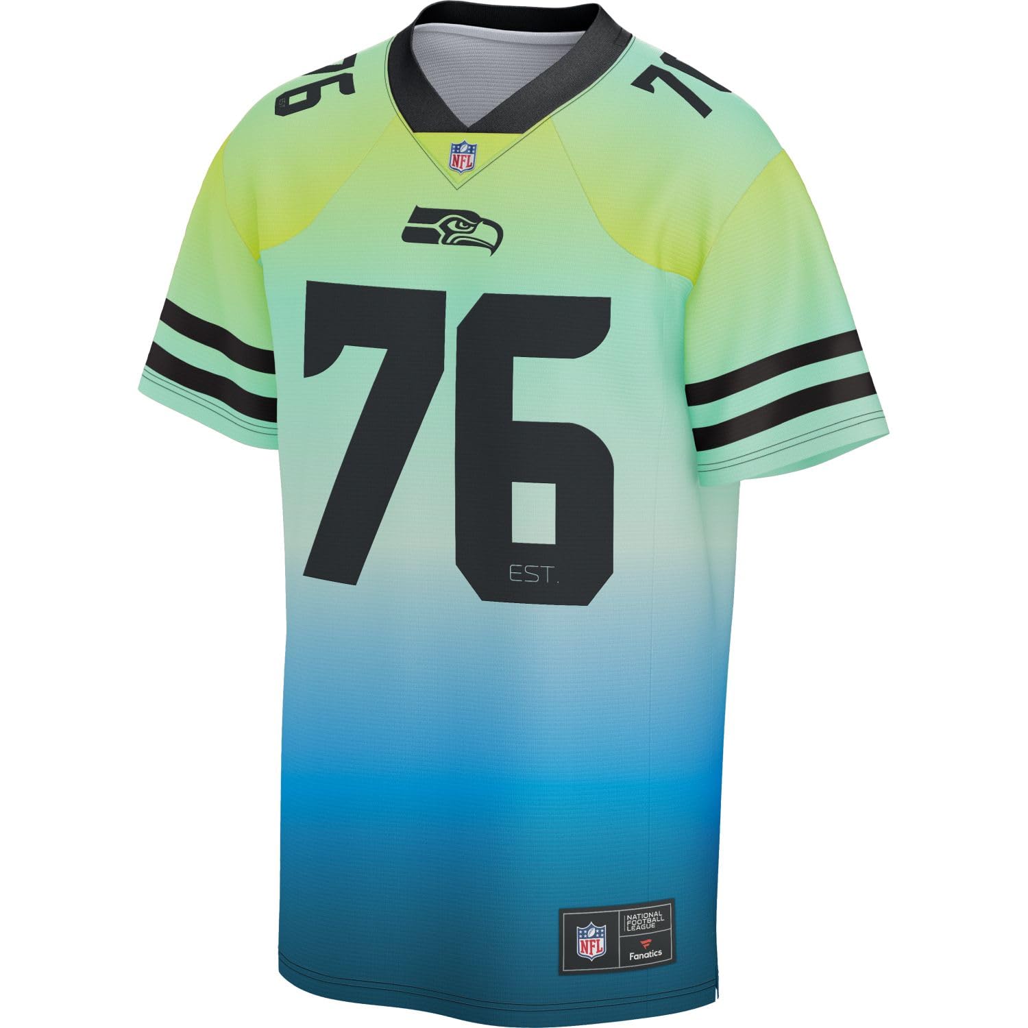 Seattle Seahawks NFL Sunset Mesh Supporters Jersey - L Multicoloured