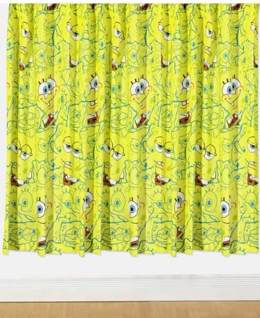 Spongebob Squarepants Heads 66 X 72 Curtains Blackout