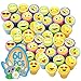 Totem World 60 Emoji Craft Stampers - Self-Inking Stamps - Perfect for Birthday Party Favors, Easter Eggs, and Stocking Stuffers