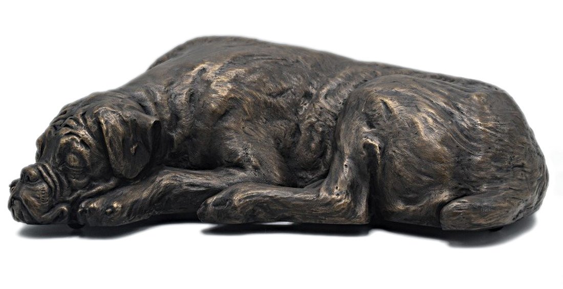 sleeping dog ashes casket