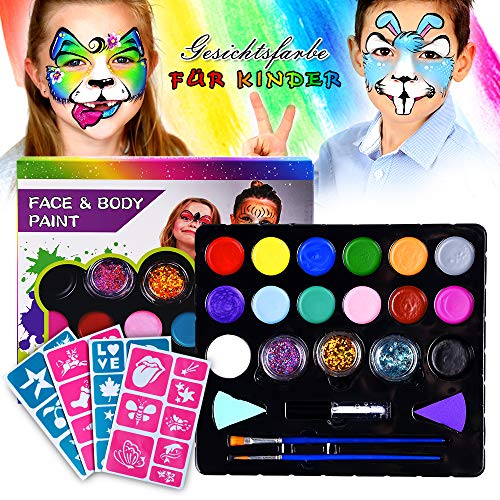 Face Paint Kits Kids, Face Painting Stencils Facepainting Girls Boys