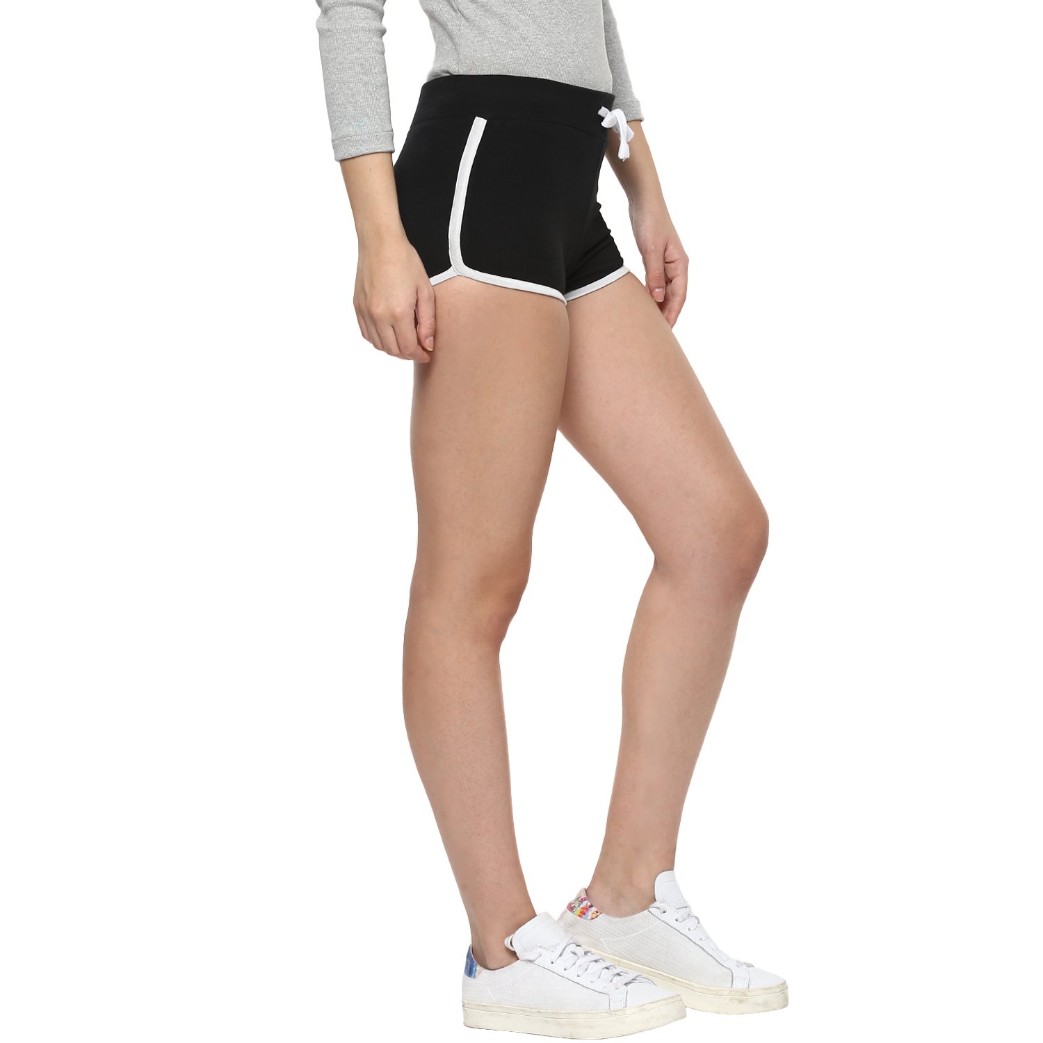 griffel women's solid fleece shorts