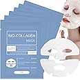 Vbolre Coco Bio Collagen Mask 6Pack, Bio Collagen Face Mask Overnight, Korean Face Mask Deep Collagen Anti Wrinkle Lifting Mask