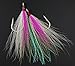 JSHANMEI Bucktail Teasers Fishing Hook Saltwater Fishing Plugs Lures Buck Tail Jig Hooks Rig