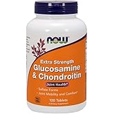 NOW Supplements, Glucosamine & Chondroitin Extra Strength, Sulfate Forms, 120 Tablets