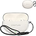 Case Cover for OnePlus Buds Pro 3, Wireless Earphone TPU Protective Cover(with Carabiner + Lanyard) Drop-Proof, Scratch-Proof, Shock-Proof,Case for OnePlus Buds Pro 3 Wireless Earbuds(Clear)