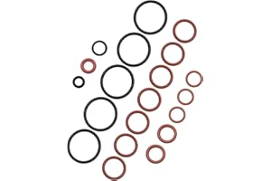 EMIHO 20Pcs Rubber Cooling System O-Ring Kit Fit for BMW E46 M52 M54 320i 323i 325i 328i 330i, Leakproof Cooling System Hose Seal Gasket Replace 13621743299 11537802638 17111711987 11537545278 11517514942