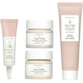Earth To Skin Tea Time Starter Set: White Tea Cleanser (1.0 Fl Oz), White Tea Day Cream (0.5 Fl Oz), Black Tea Night Cream (0.5 Fl Oz), Chamomile Eye Cream (0.23 Fl Oz)